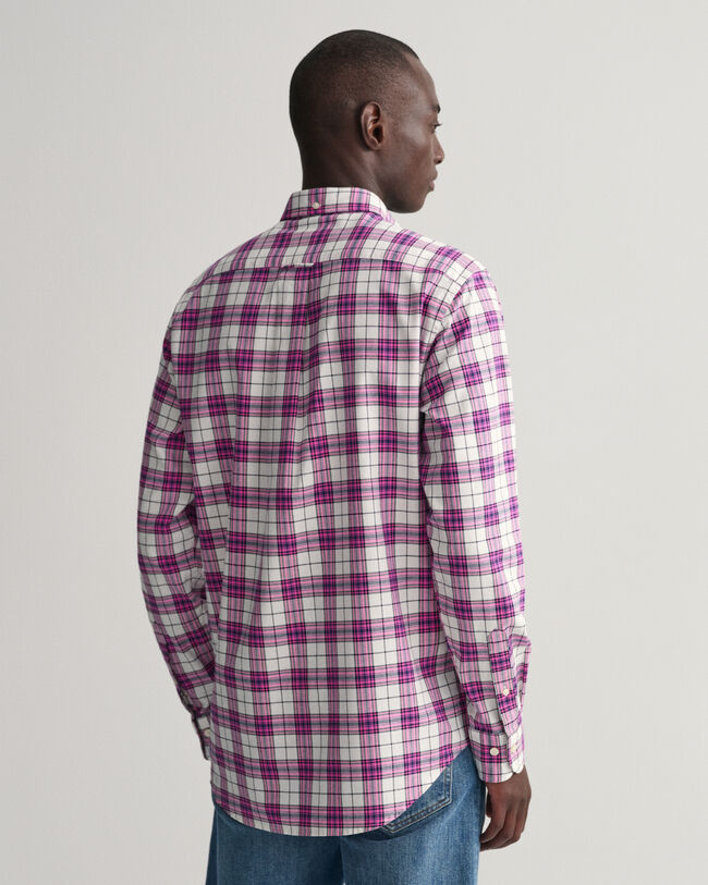 Regular Fit geruit Oxford-overhemd