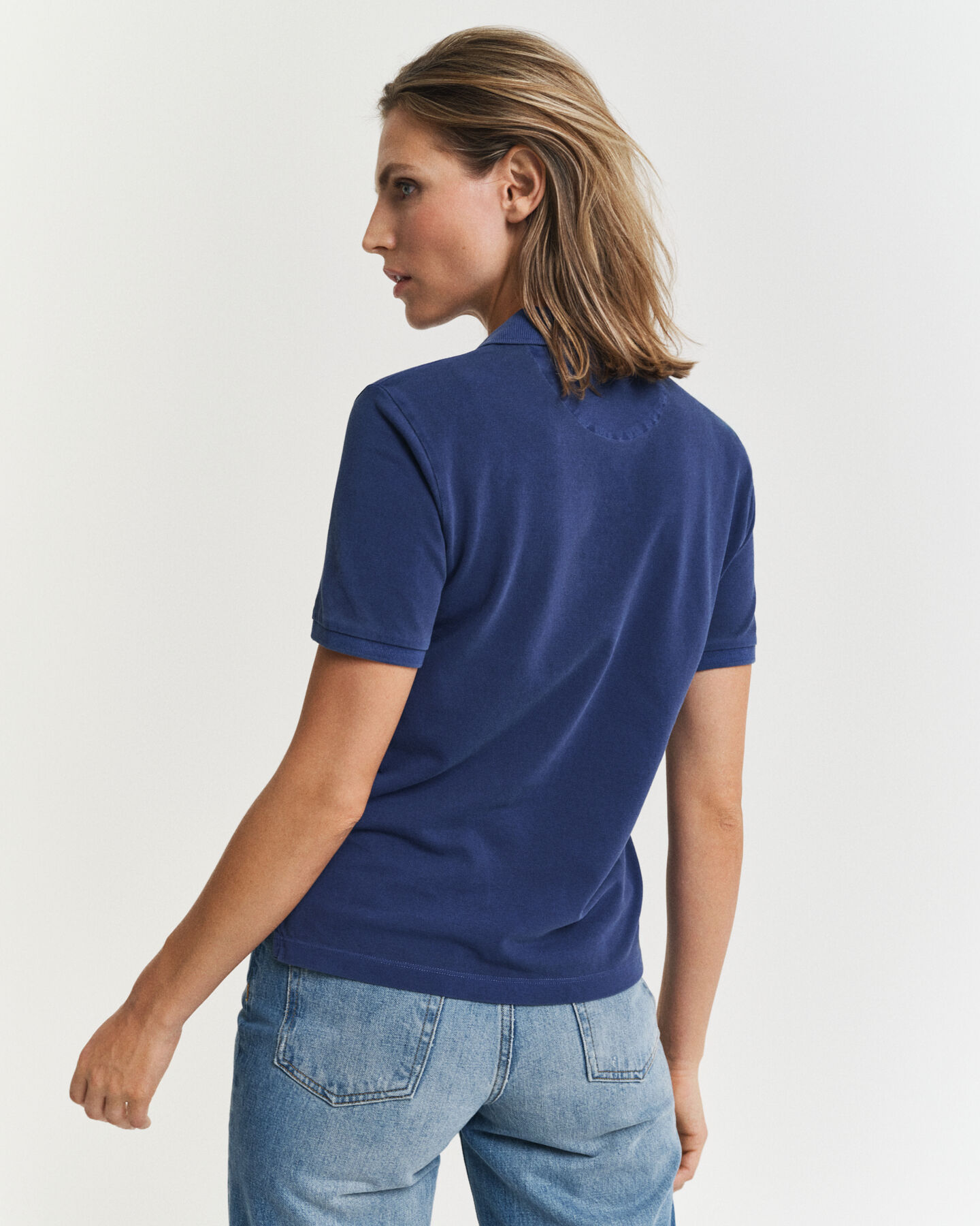 Sunfaded piqu&eacute; poloshirt