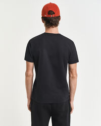 Slim Fit Shield T-shirt met V-hals