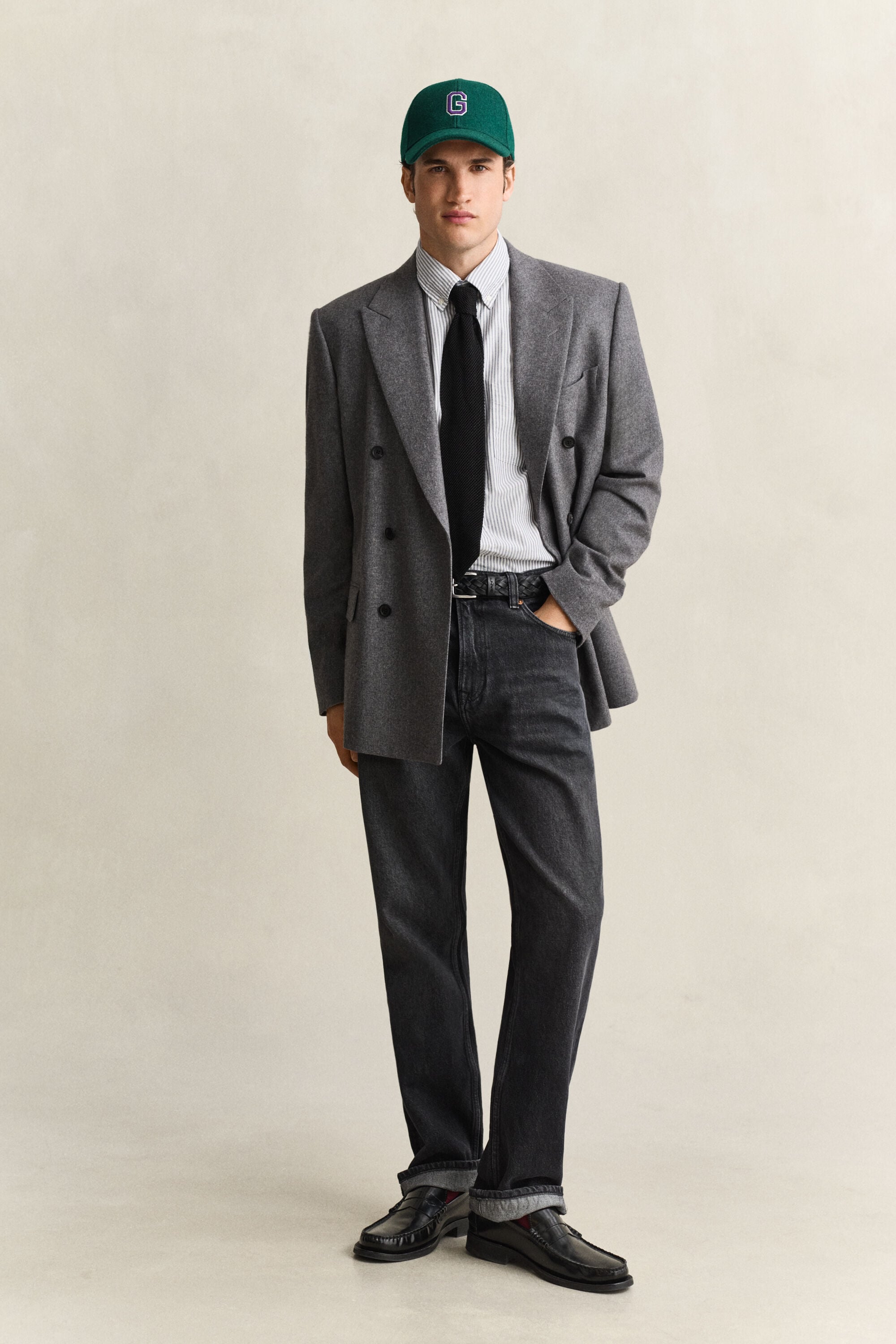 Classic Regular gestreept Oxford-overhemd