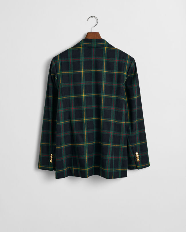 Regular Fit kostuumblazer met ruiten