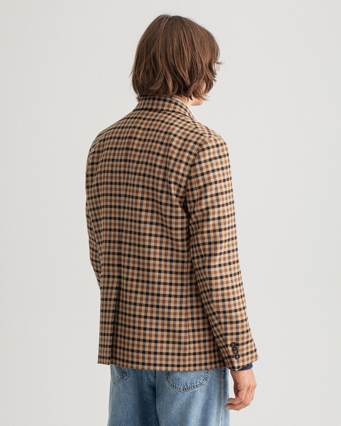 Regular Fit geruite blazer