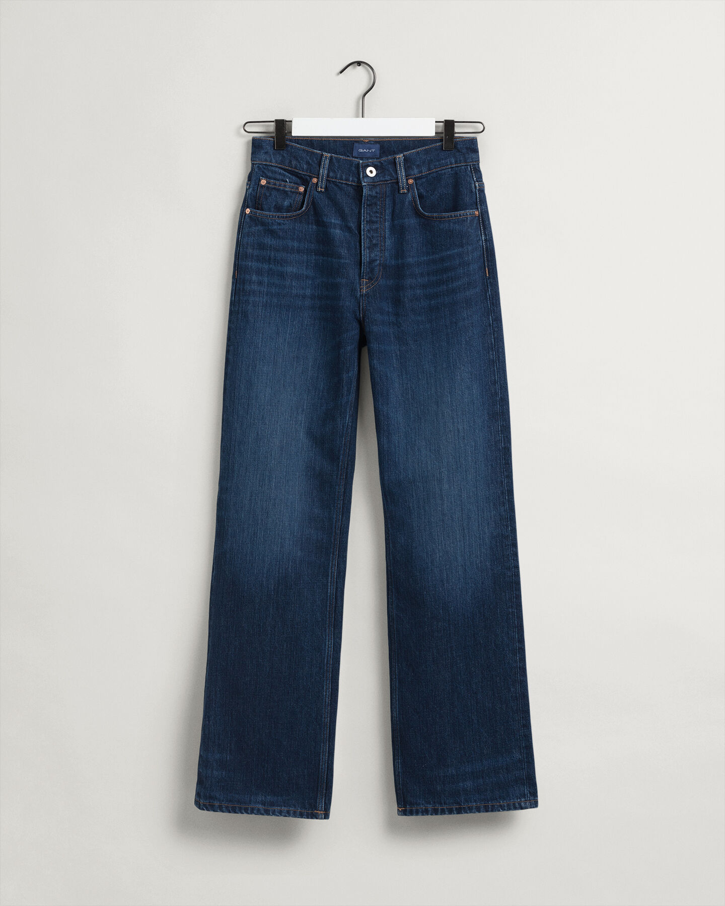 Relaxed Fit jeans met rechte pijpen en hoge taille