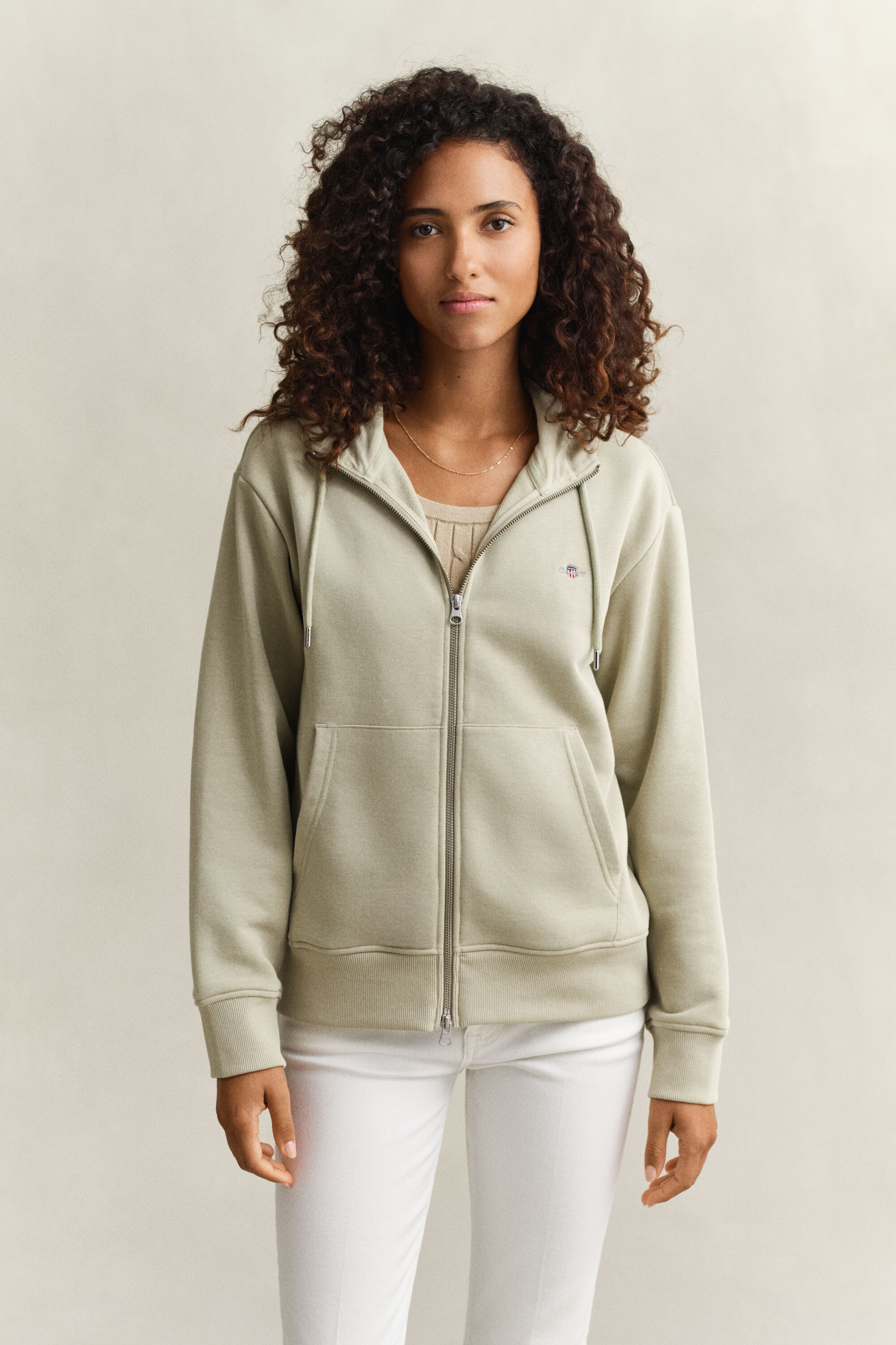 Shield hoodie met ritssluiting