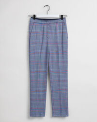 Geruite jersey sigarettenbroek