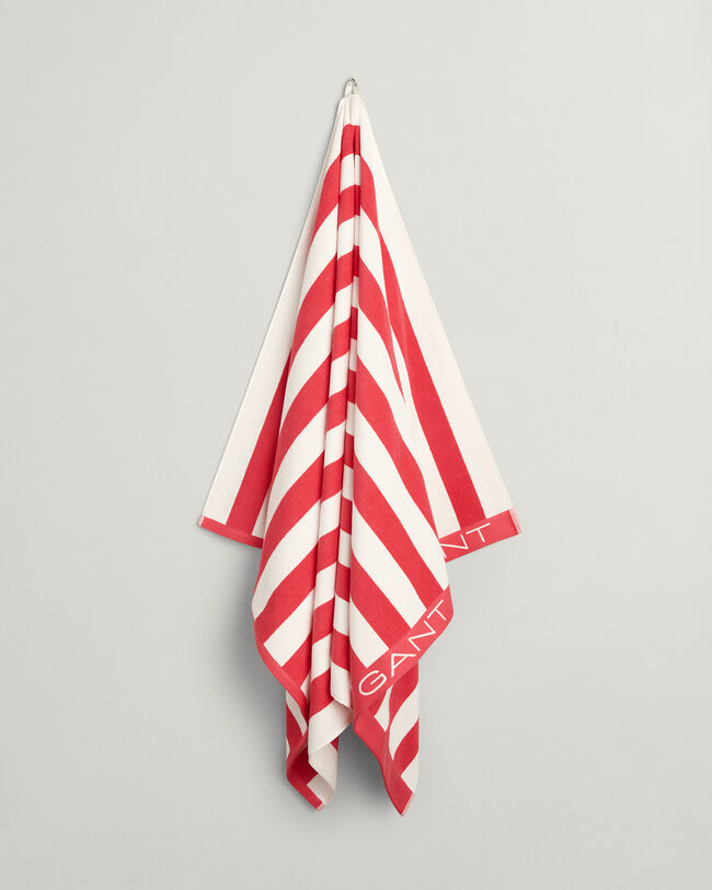 Strandlaken met blokstreep