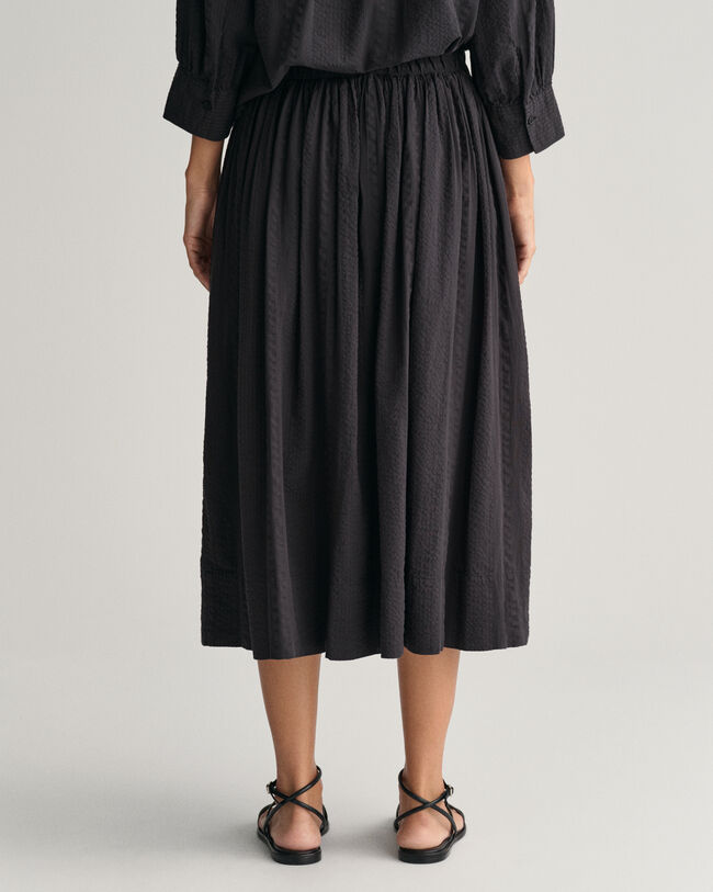 Seersucker Pull-On rok met strepen