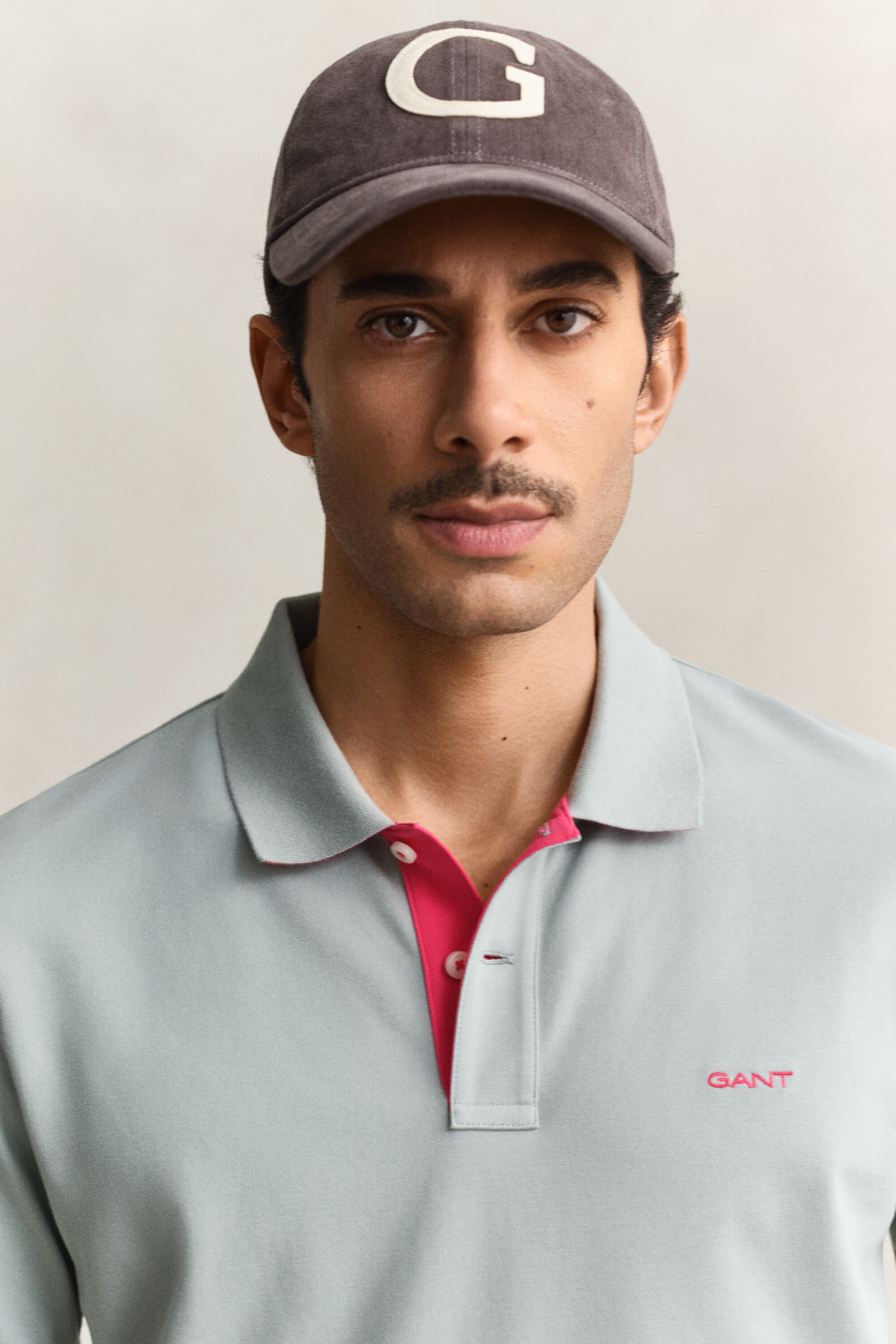 Piqué poloshirt met contrasterend detail