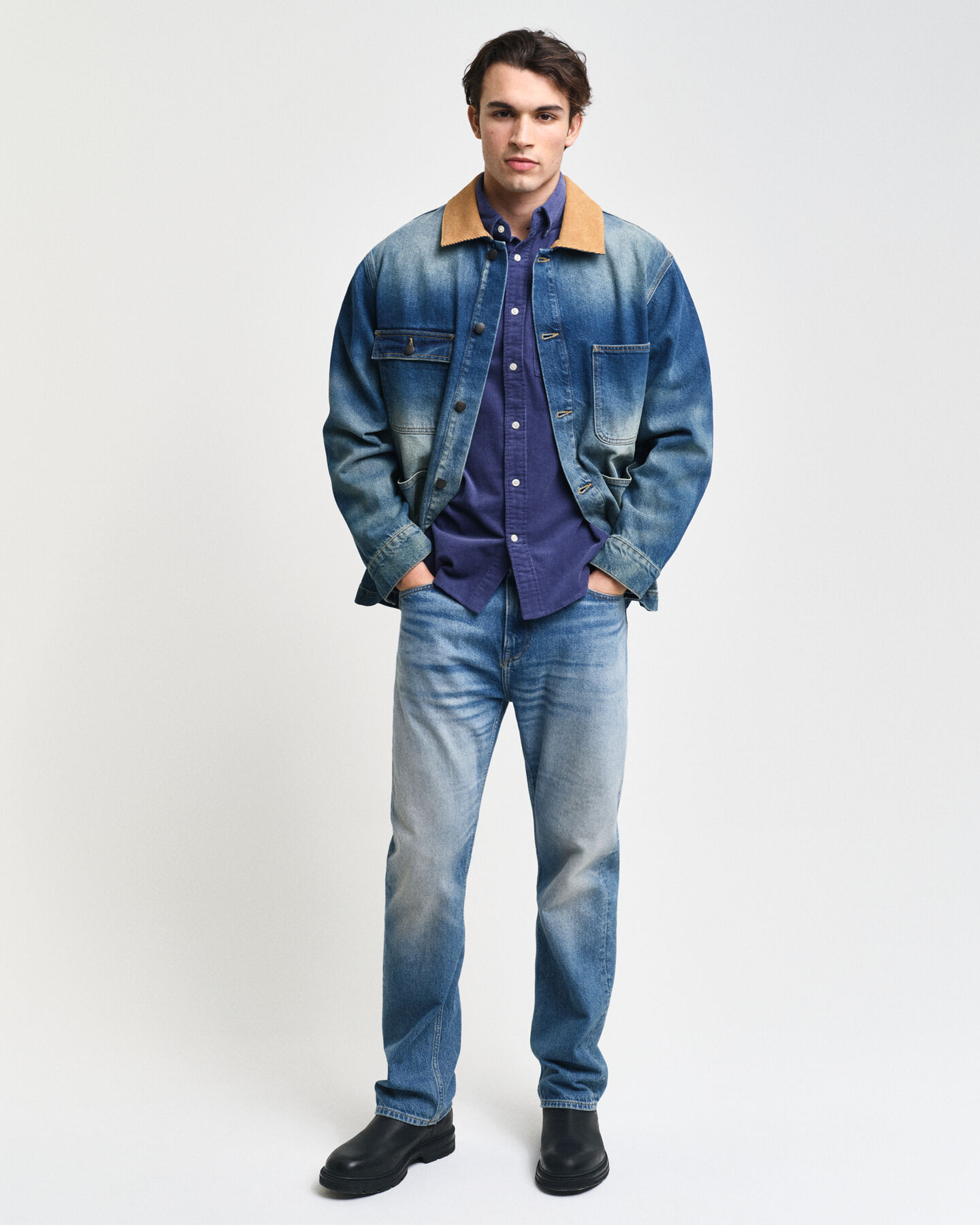 Regular Fit corduroy overhemd