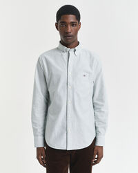 Regular Fit klassiek Oxford-overhemd met Bankerstreep