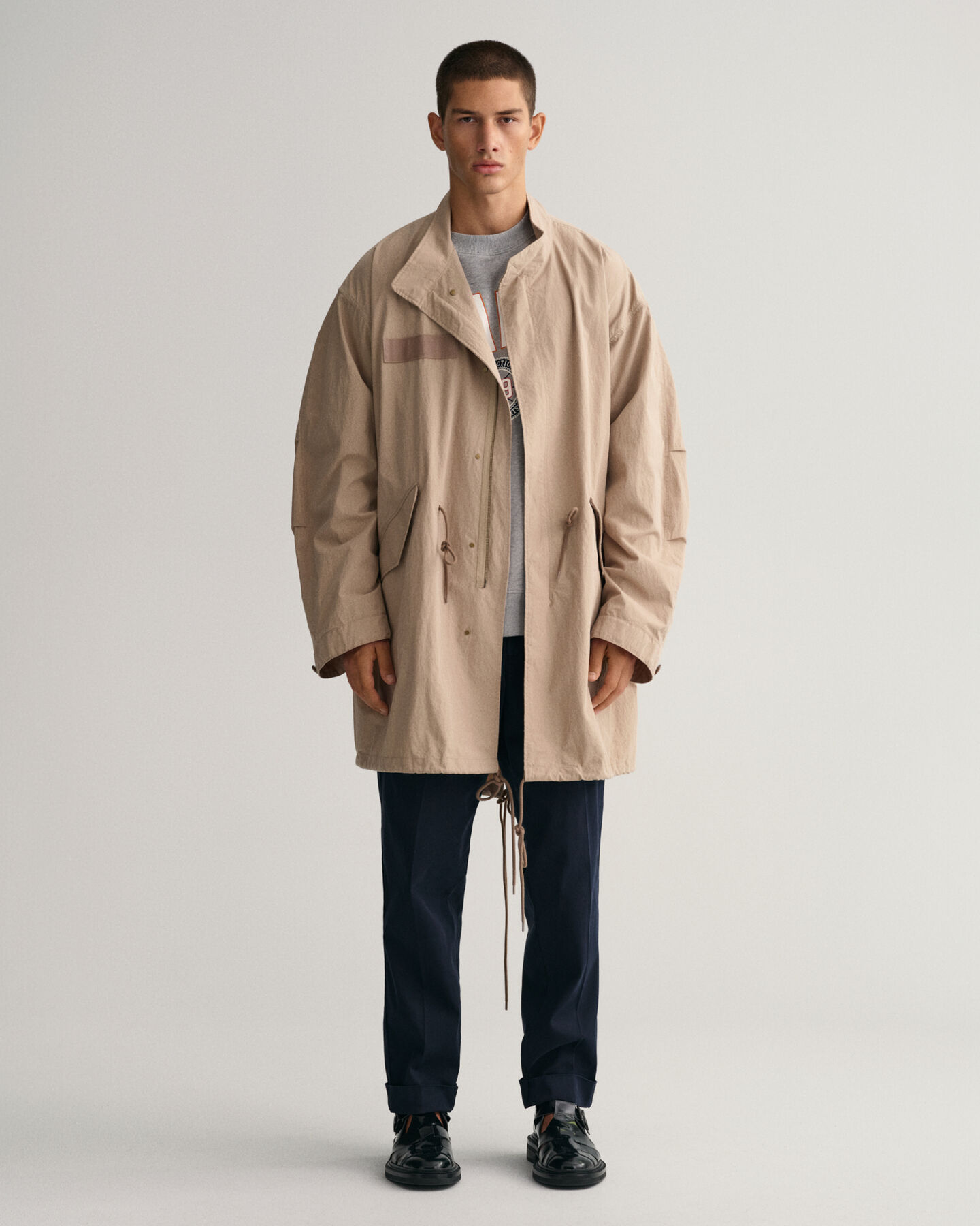 Retro Crest sweatshirt met ronde hals