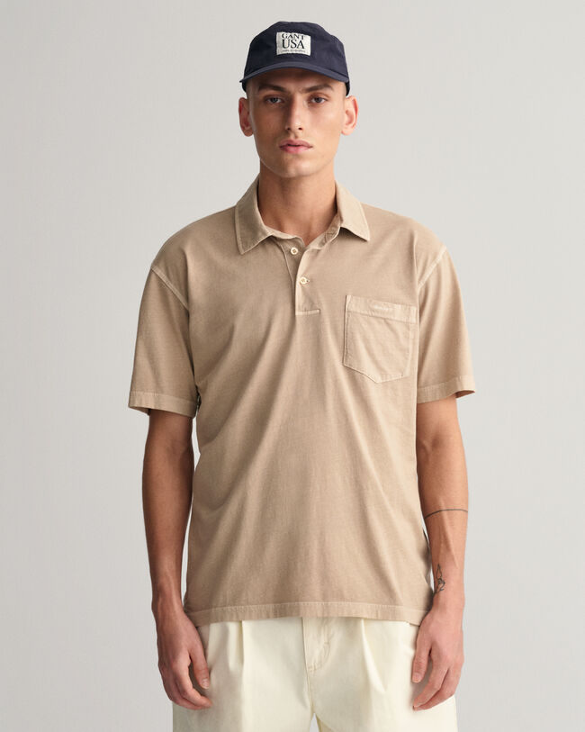 Sunfaded jersey poloshirt
