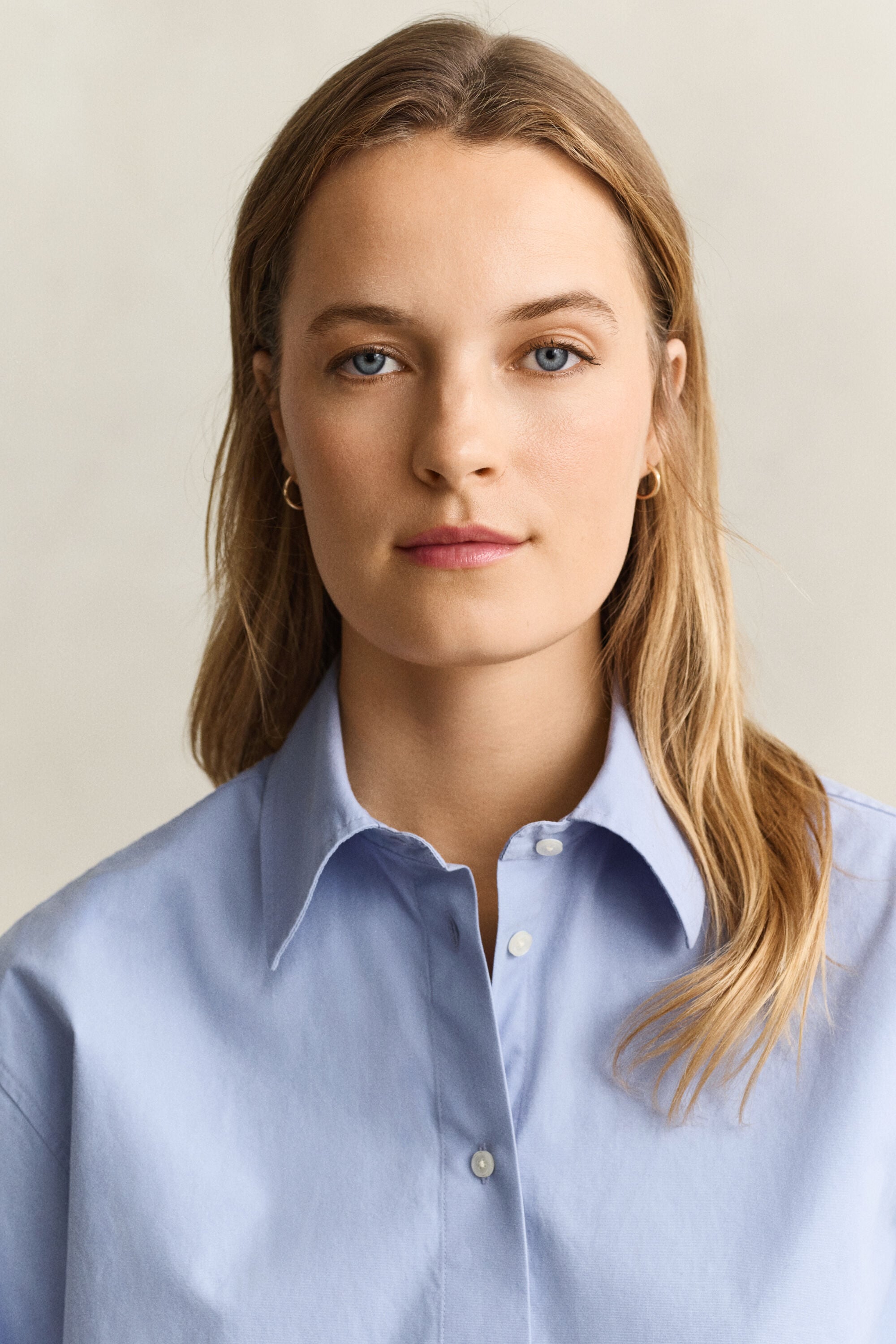 Relaxed poplin overhemd