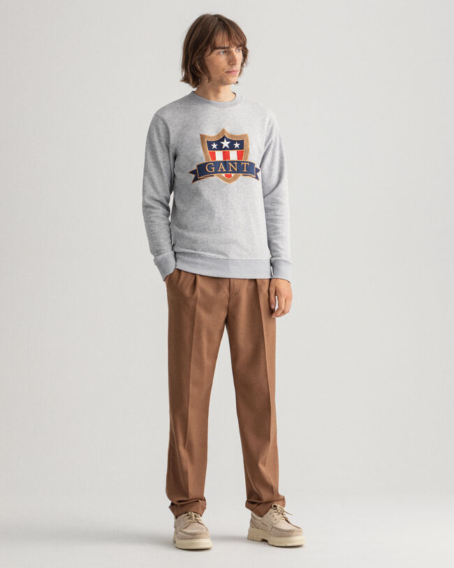 Banner Shield sweatshirt met ronde hals