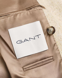 Relaxed Fit kostuumjasje met visgraatmotief en spikkelpatroon