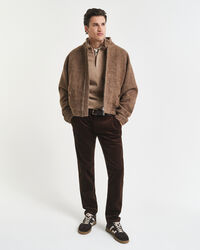 Sacker Rib sweatshirt met korte rits