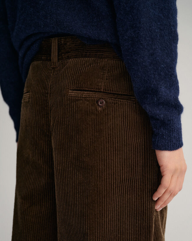 Corduroy broek met wijd volume