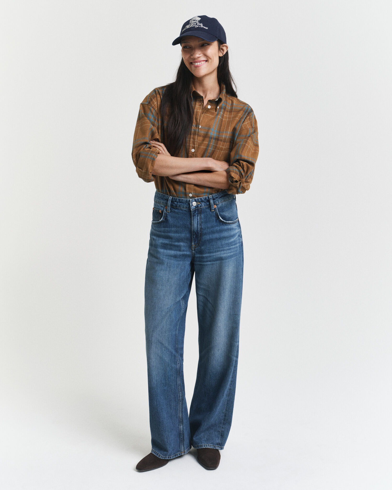 Oversized geruit overhemd