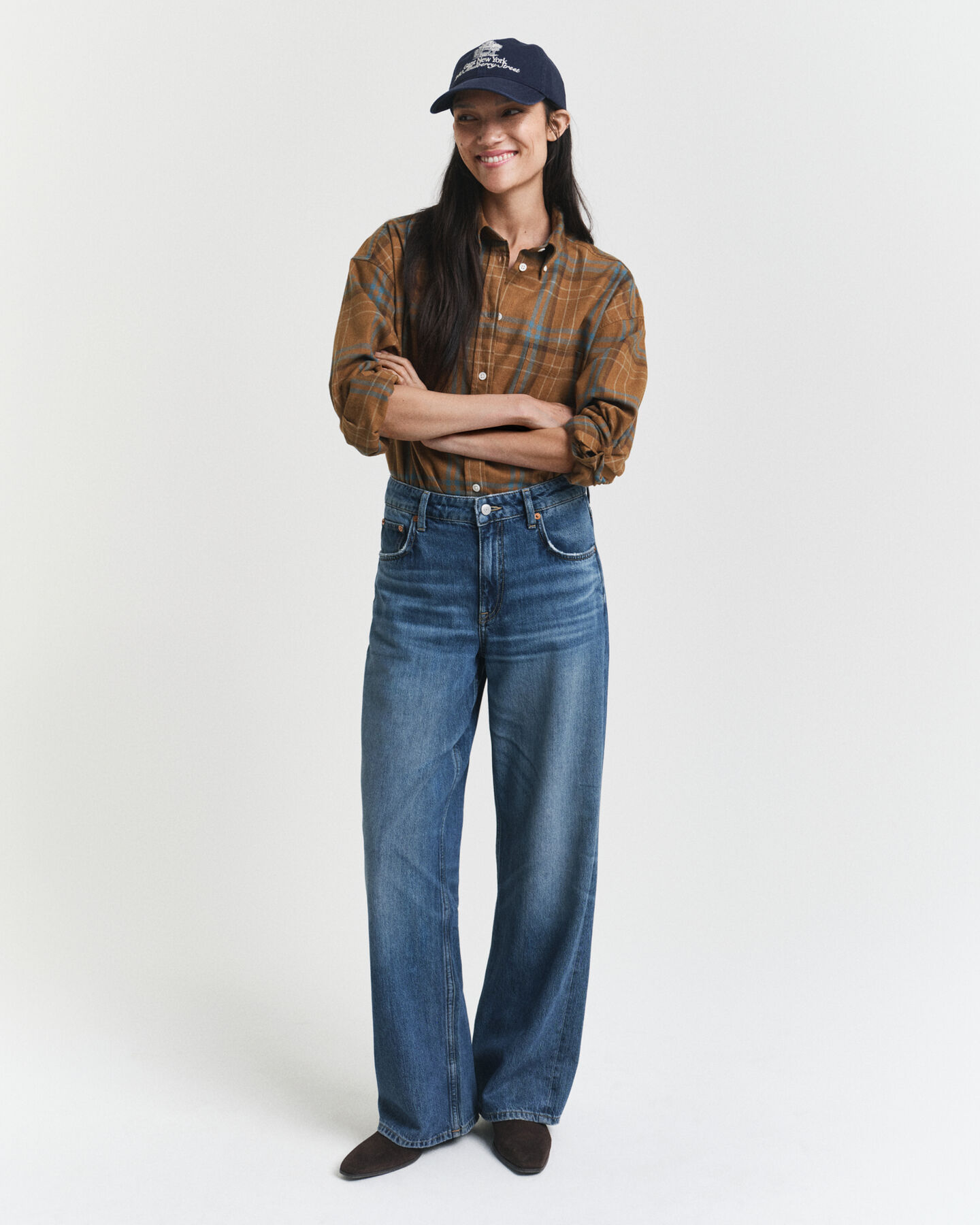 Oversized geruit overhemd