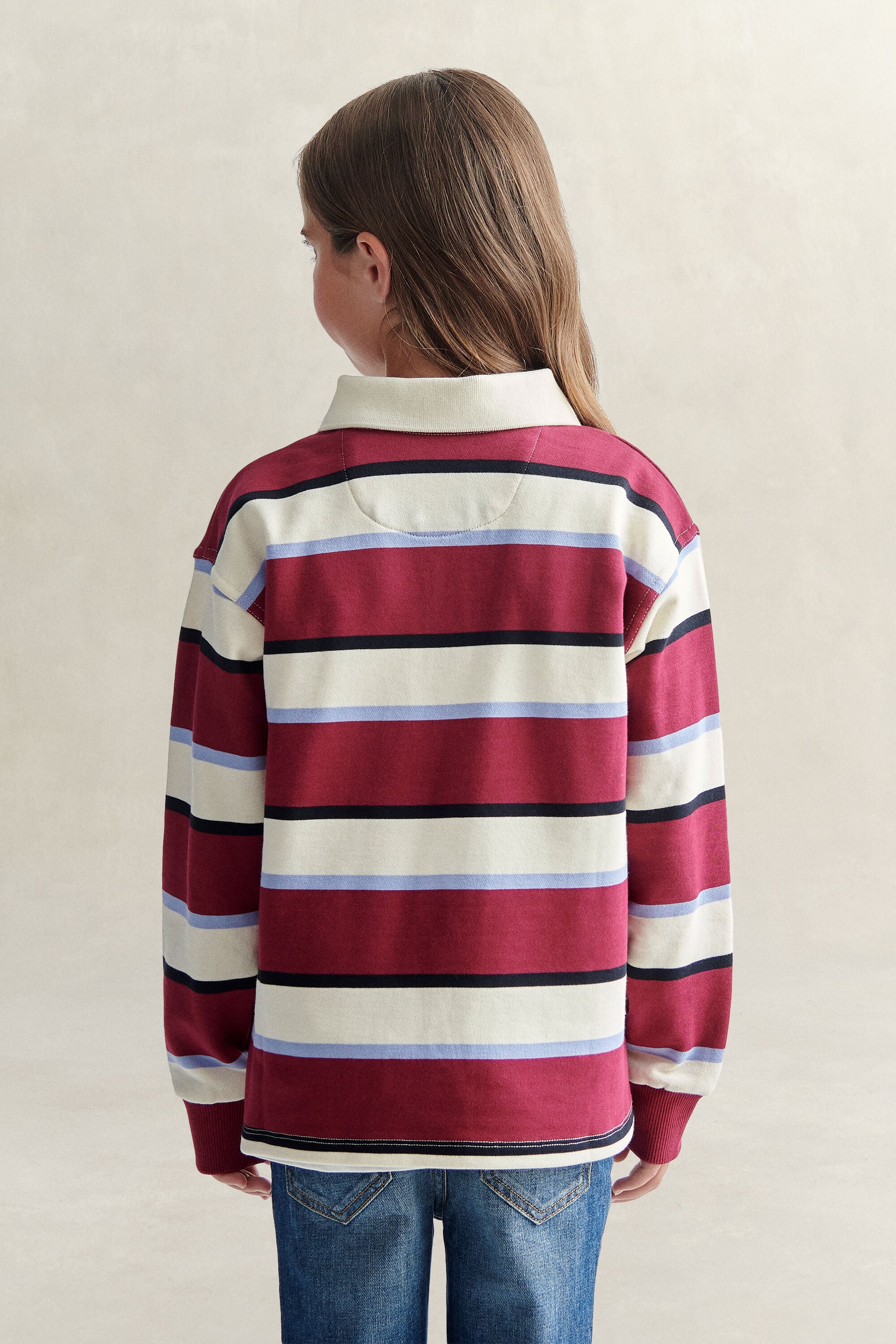 Rugbysweatshirt voor tienermeisjes