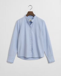Klassieke Oxford-blouse met ruche