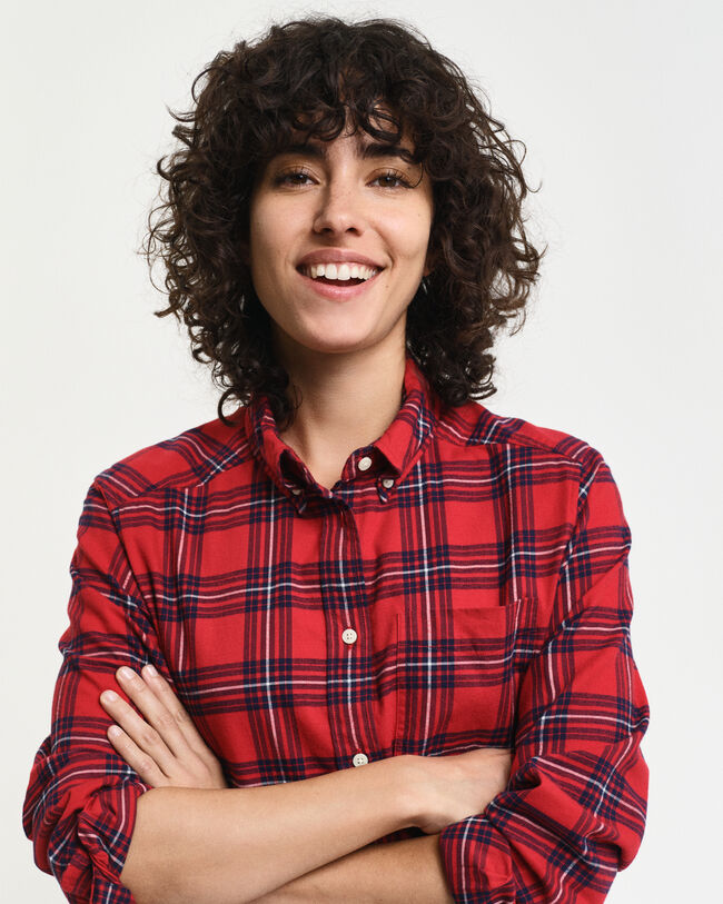 Regular Fit geruit flanellen overhemd