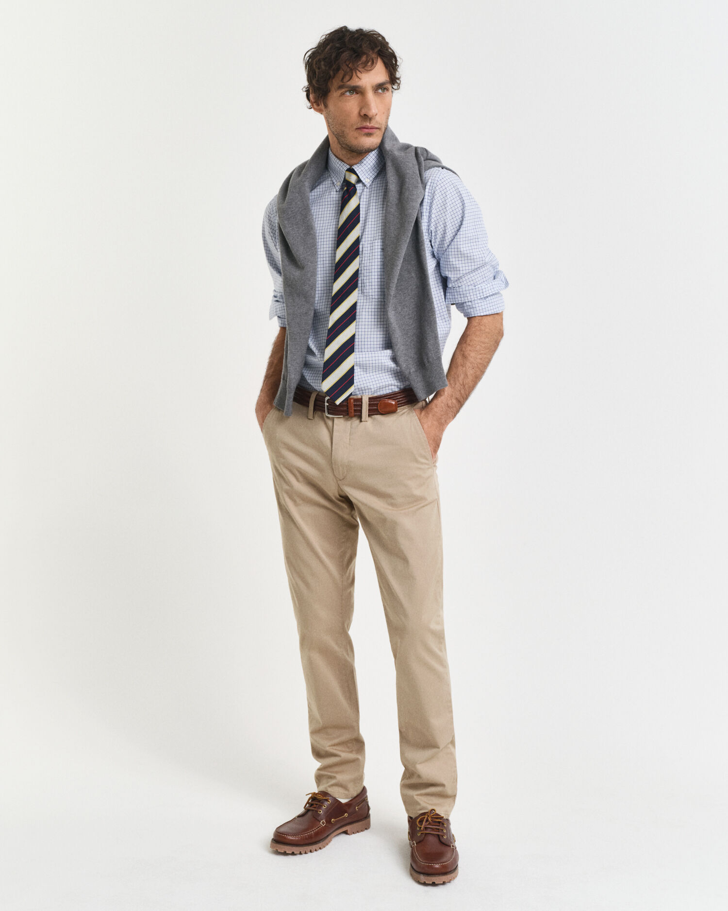 Regular Fit Classic overhemd van poplin met ruitjes