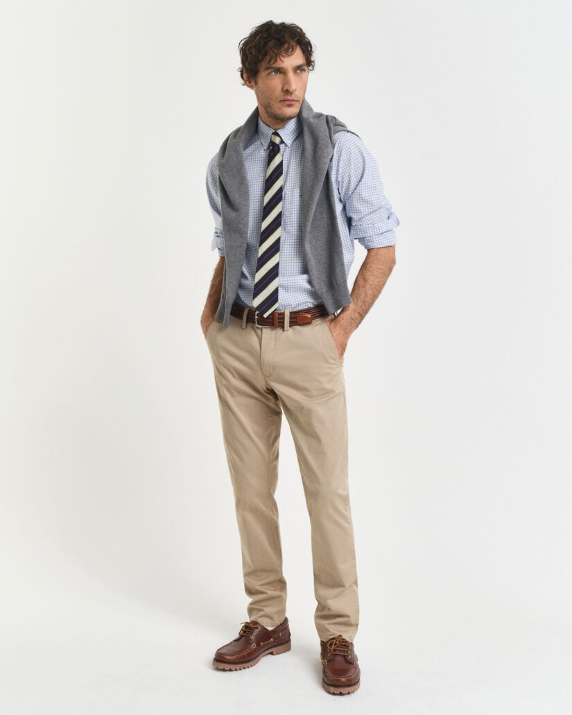 Regular Fit Classic overhemd van poplin met ruitjes