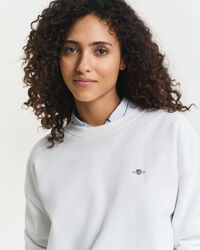 Shield sweatshirt met ronde hals