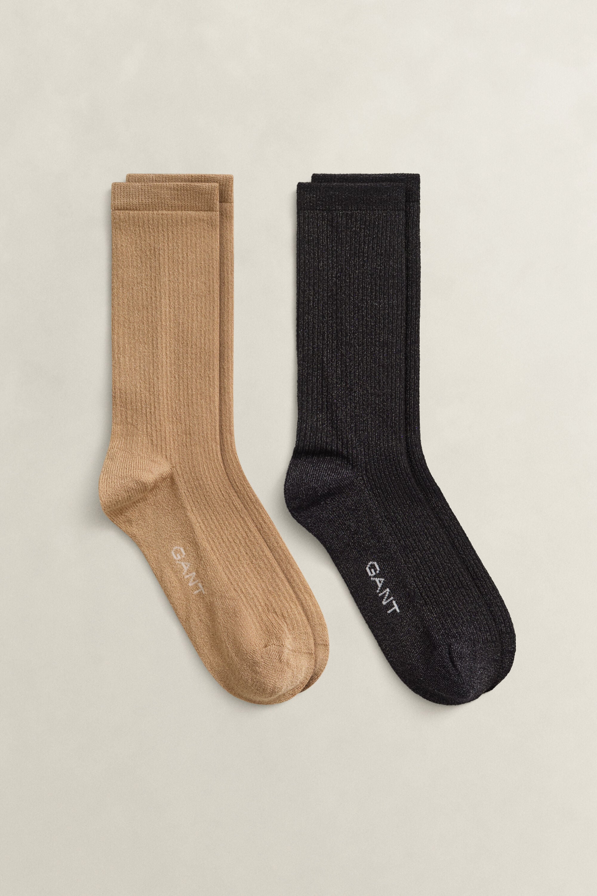 Cadeauset van twee paar metallic sokken