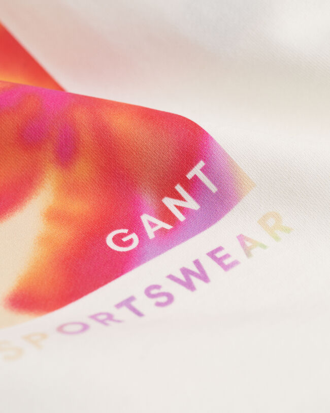 Graphic hoodie met bloemenprint