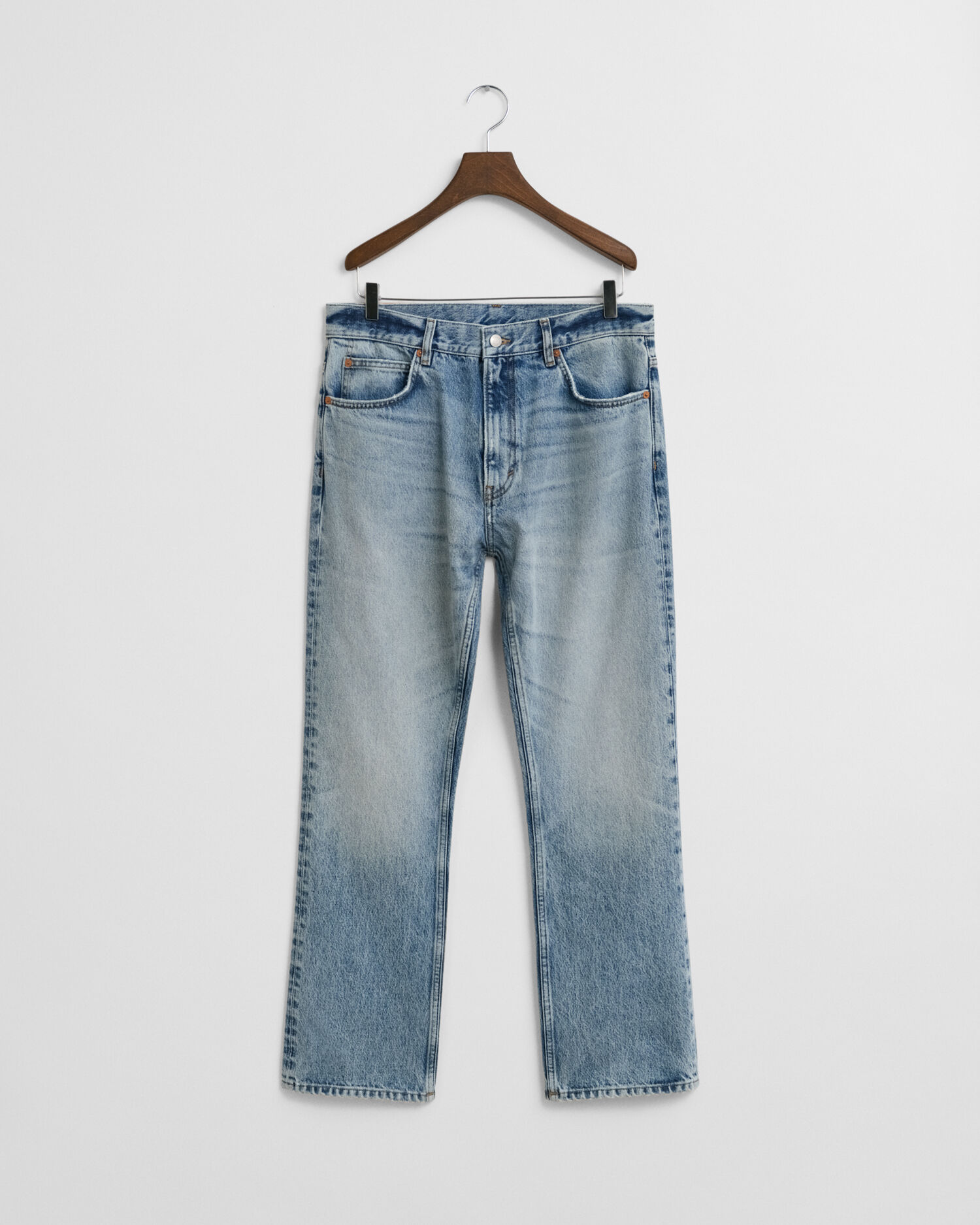 Bootcut jeans met vintage wassing