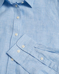 Regular Fit chambray overhemd van linnen