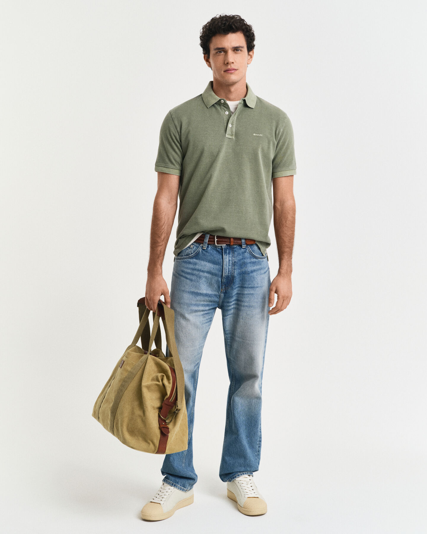 Sunfaded piqu&eacute; poloshirt