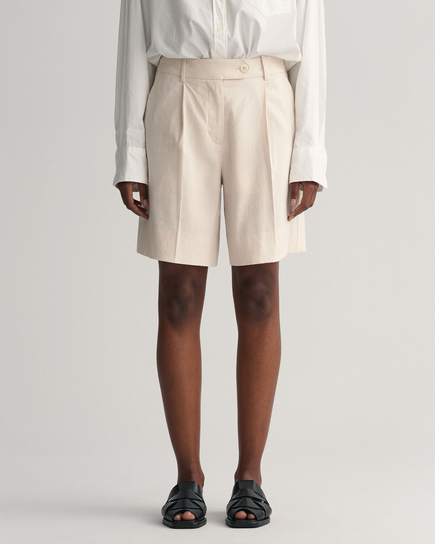 Short van stretchlinnen