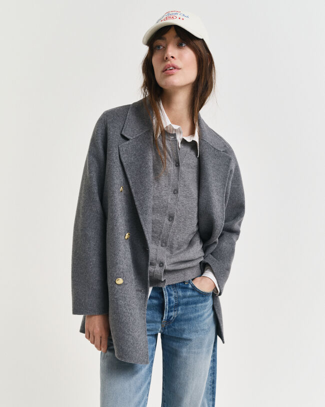 Jekker met handgestikt detail