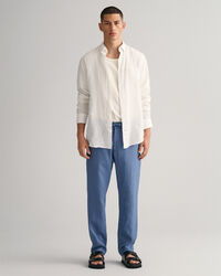 Relaxed Fit linnen broek met trekkoordje