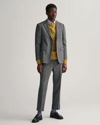 Kostuumblazer met visgraatmotief