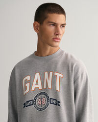 Retro Crest sweatshirt met ronde hals
