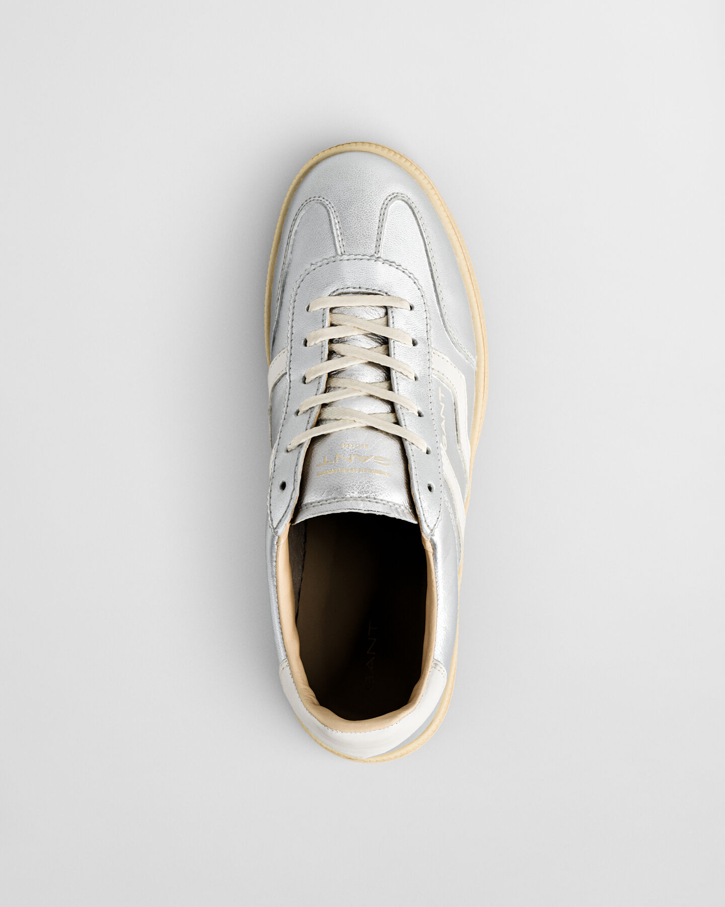 Cuzima metallic leren sneakers