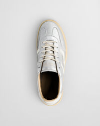 Cuzima metallic leren sneakers