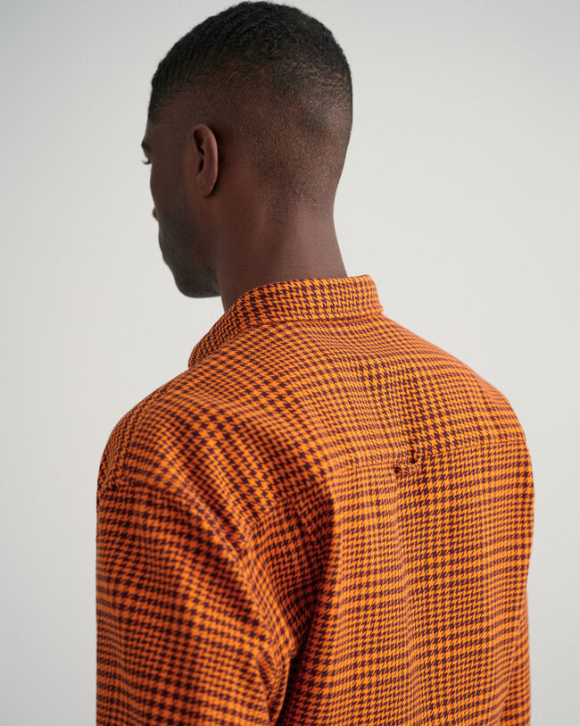 Oversized pied-de-poule overhemd van katoen