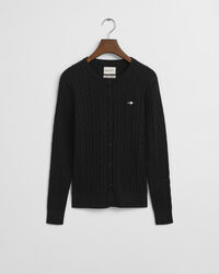 Kabelgebreid vest van stretchkatoen