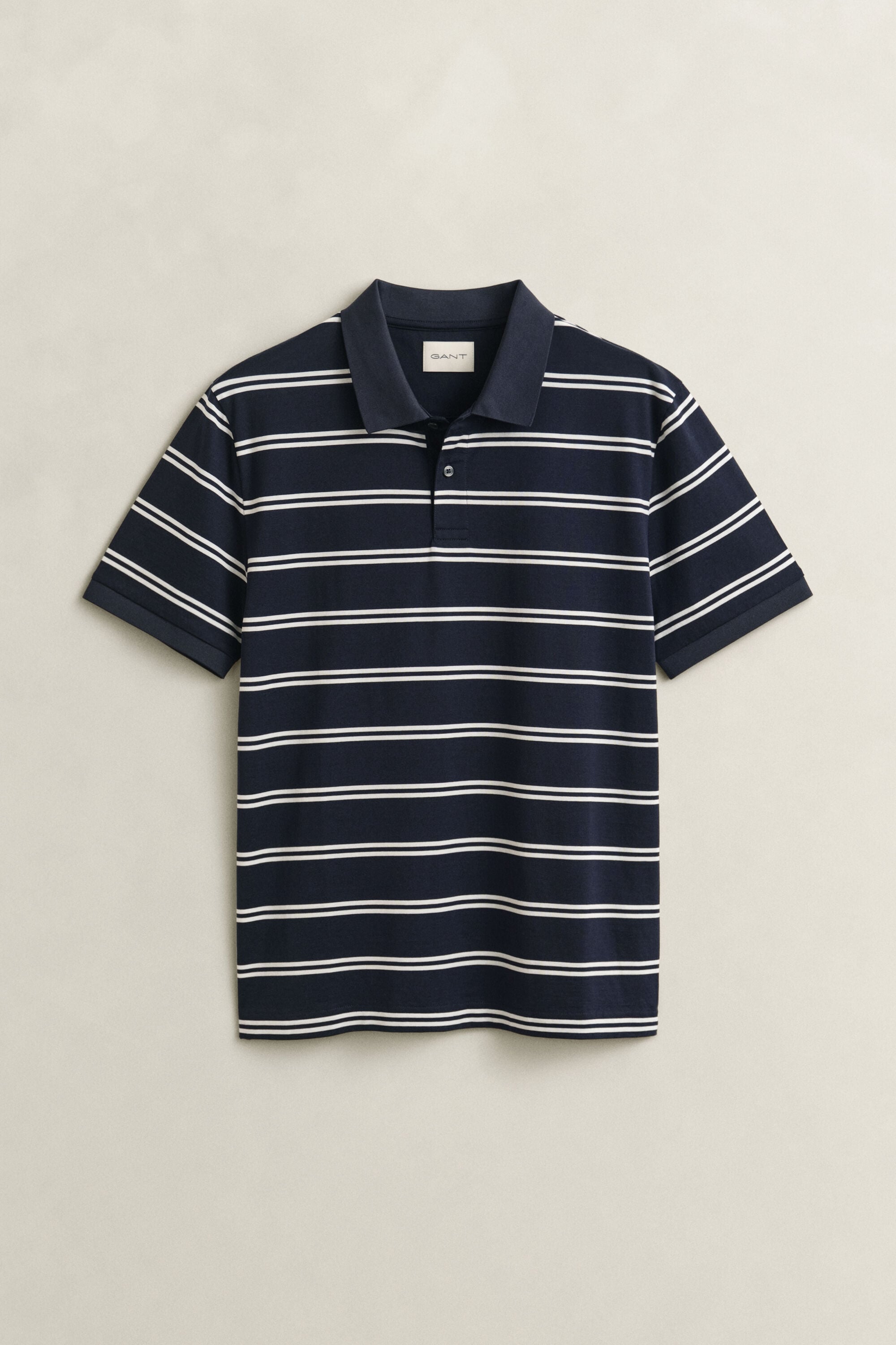 Gestreept poloshirt van Pima-katoen
