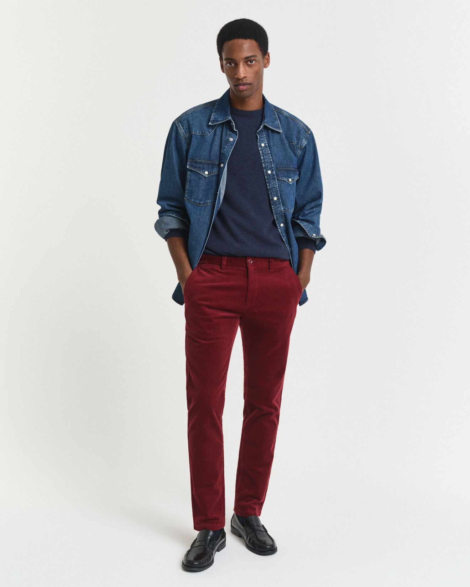 Slim Fit corduroy chino