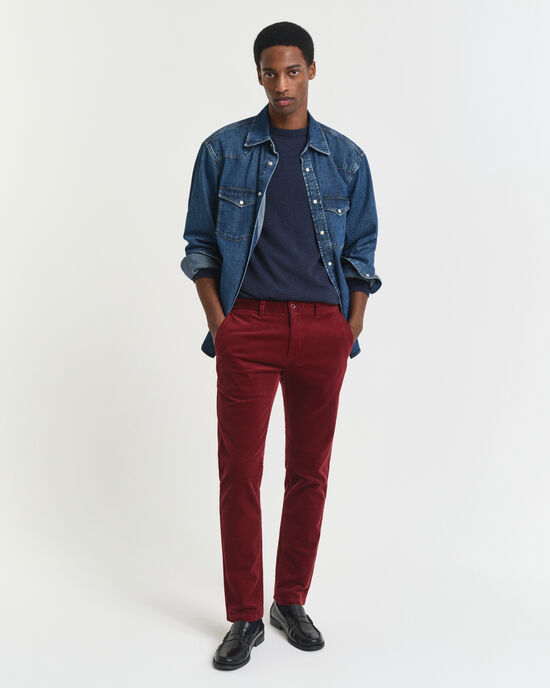 Slim Fit corduroy chino