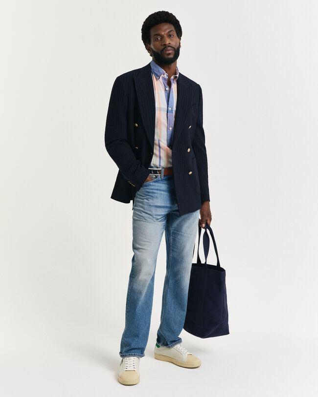 Regular Fit overhemd met Indiase madrasruit