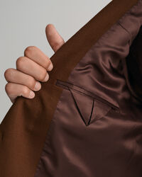 Oversized kostuumblazer van wolcrêpe