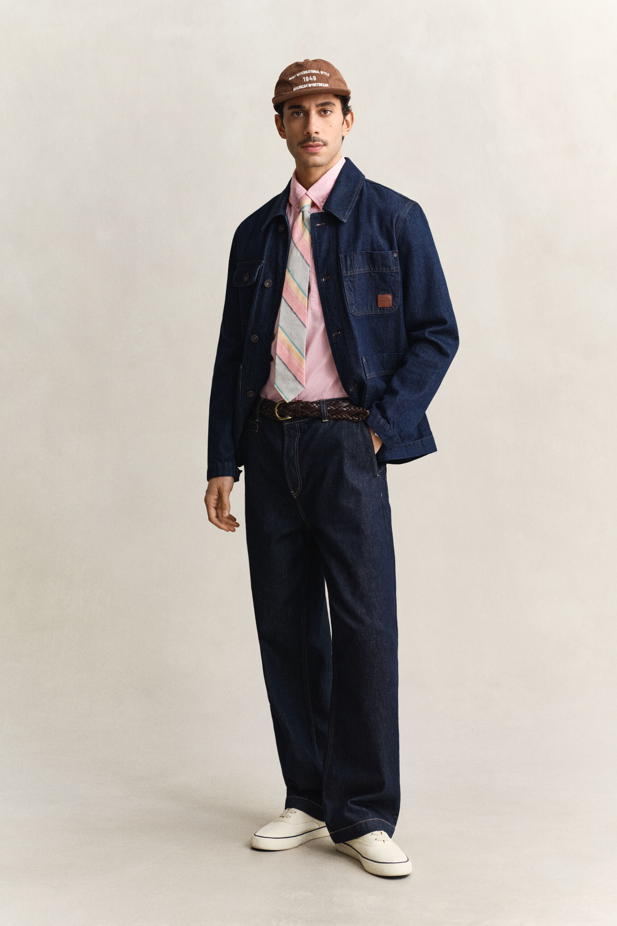 Klassiek poplin overoverhemd met korte mouwen