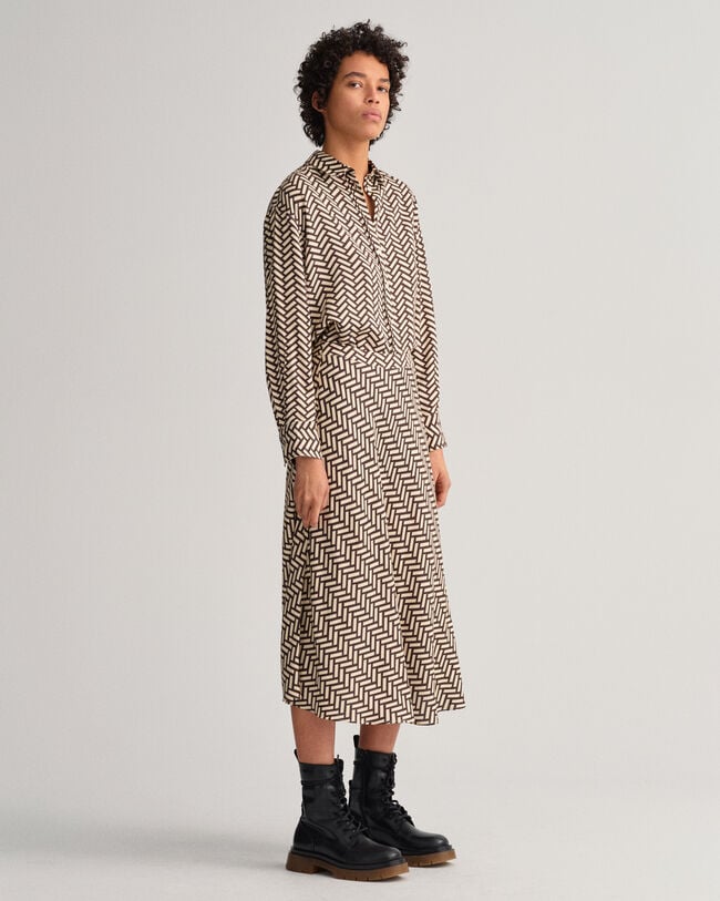 Relaxed Fit Geometric overhemd